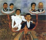 Frida Kahlo My Grandparent,My Parent and i oil painting on canvas